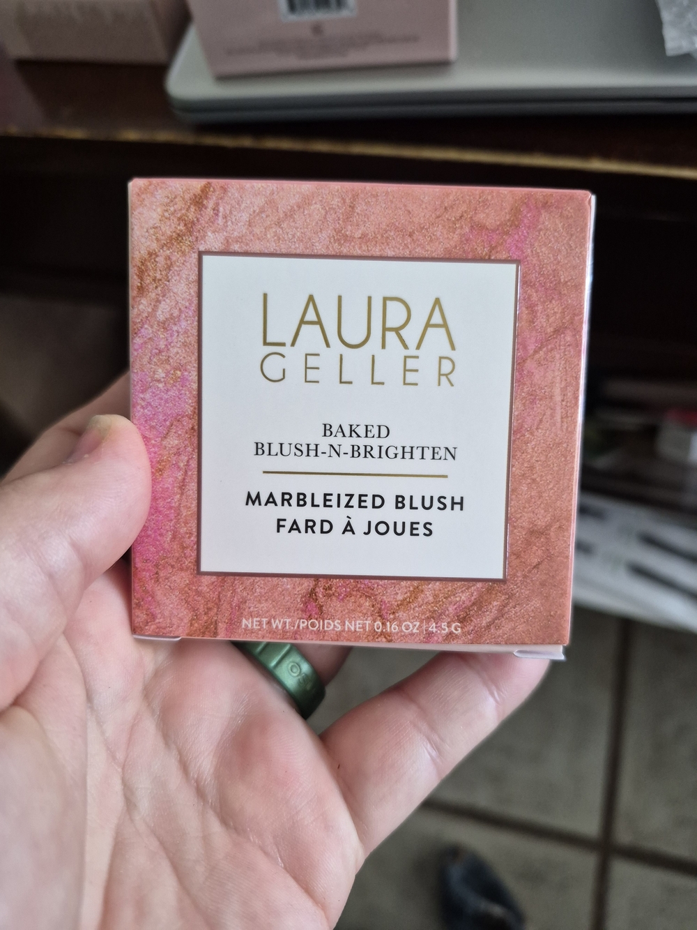 Laura Geller Baked Blush-N-Brighten Marbleized Blush – Pink Buttercream